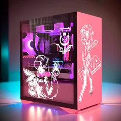 DVA Vinyl Stickers for PC Case,Personality Graffiti Decor Decals for Atx Computer Chassis Skin,Easy Removable Waterproof