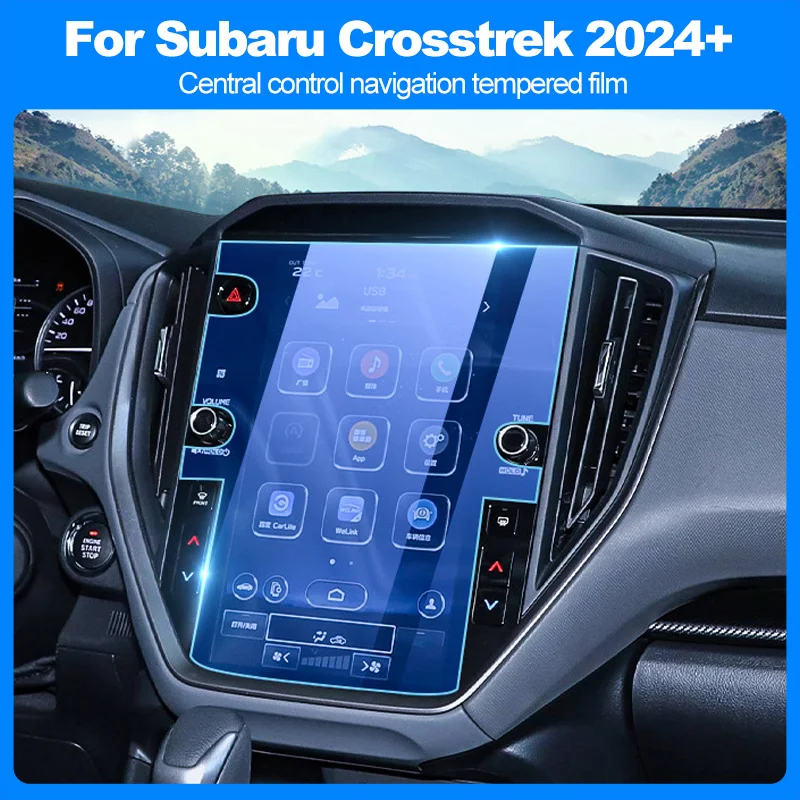For Subaru Crosstrek 2024+ Central Control Navigation Tempered Film Interior Protection Accessories