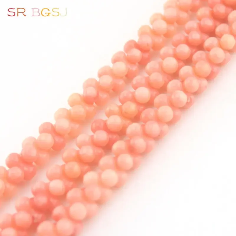 Wholesale 4x8mm Peanut Bone Shape Gems Stone Genuine Natural Sea Bamboo Coral Jewelry Making Loose Beads Strand 15\