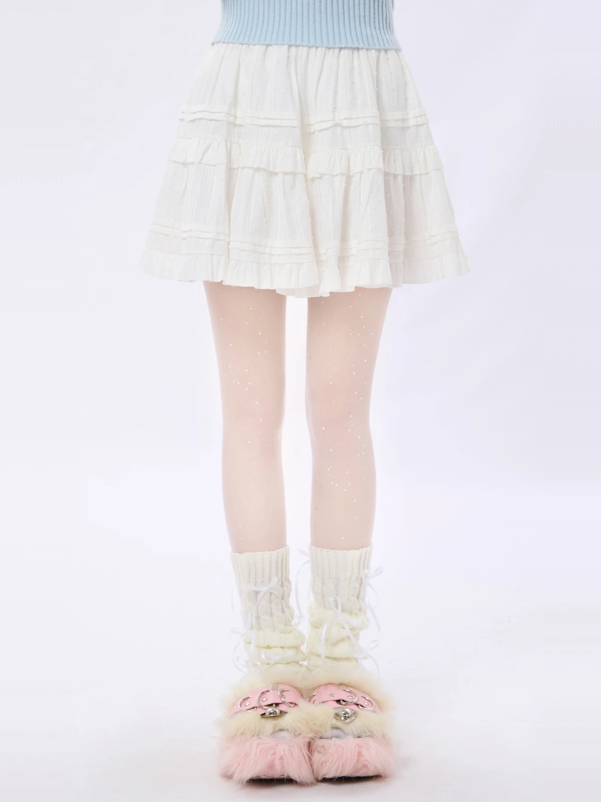 

Женская юбка-кейк с кружевными вставками ENJOG, новая коллекция весна-лето, утягивающая, эластичная, короткая, со средней талией, с принтом, из других материалов