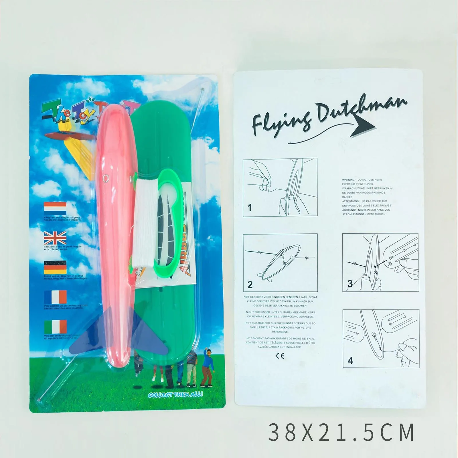 Nouveau jouet de cerf-volant en plastique PVC pour enfants Sports de plein air bricolage avion jouet approvisionnement direct transfrontalier origine de Taiwan fait à la main Crt