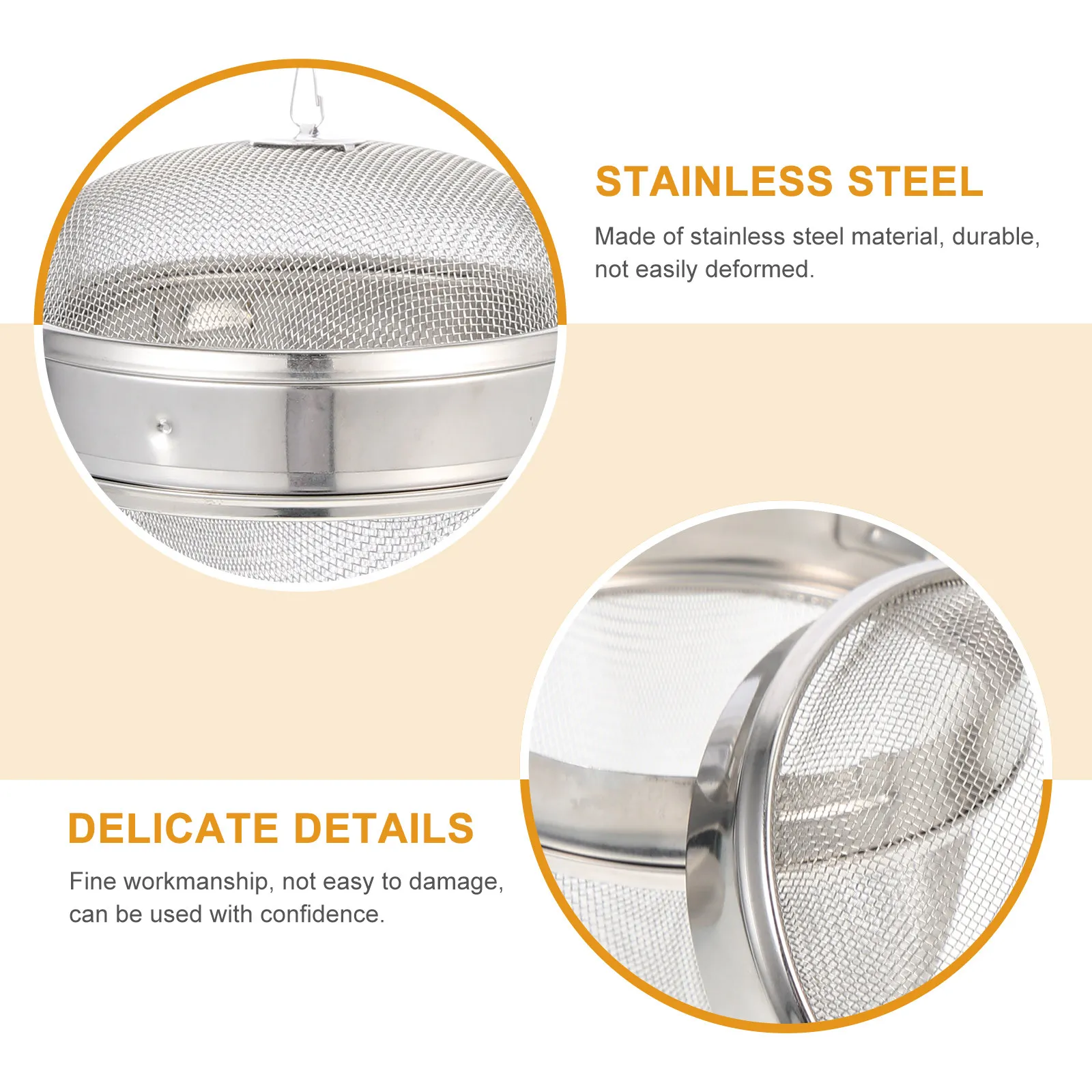 2Pcs Stainless Steel Jewelry Washing Basket Watch Cleaning Basket Tea Infuser Ball Multi-Function Mesh Strainer for Tea Dregs