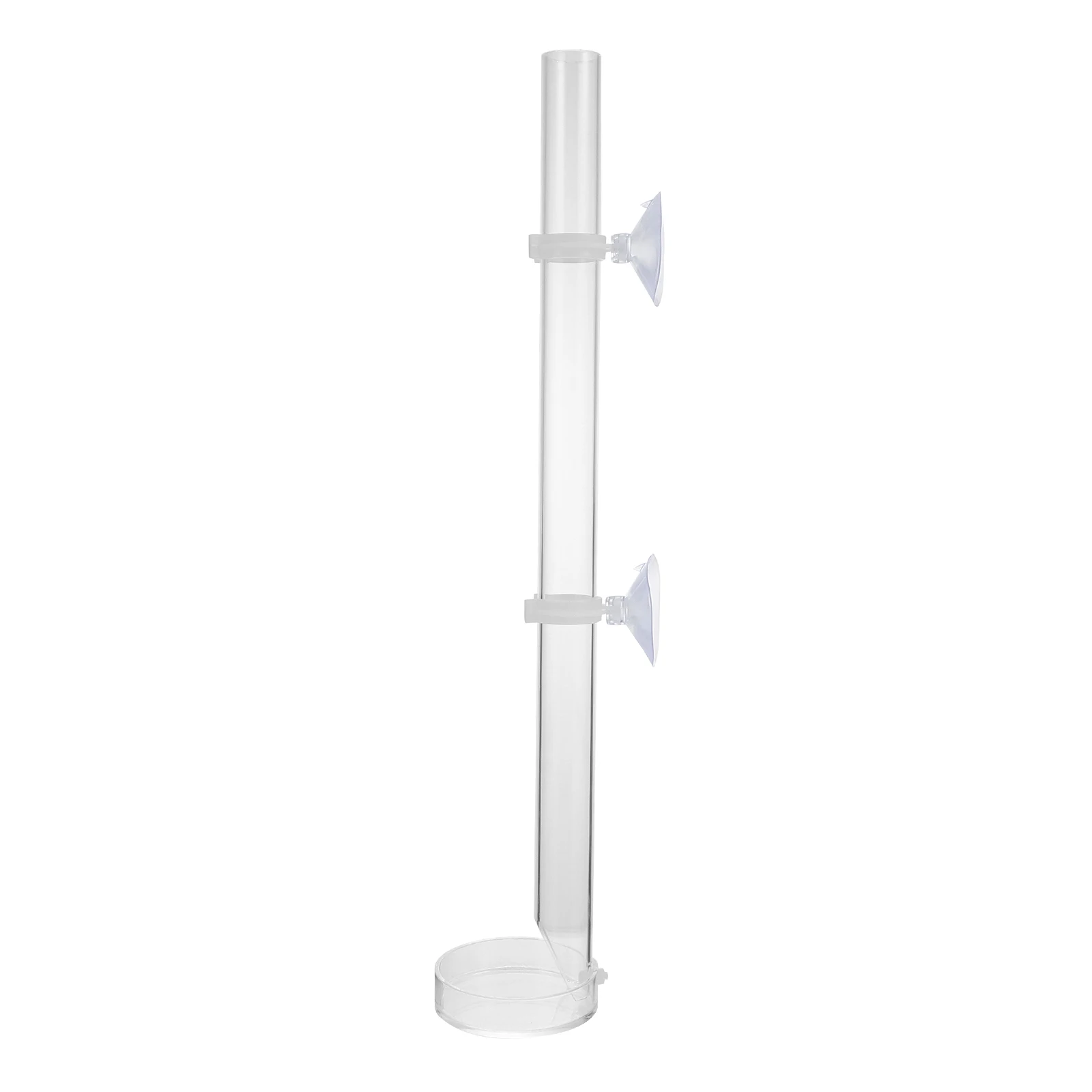 

Acrylic Fish Tank Feeding Tube Transparent Shrimp Food Feeder Aquarium Tool Durable Suction Cup Fit Most Sizes Bottom Tray Pet