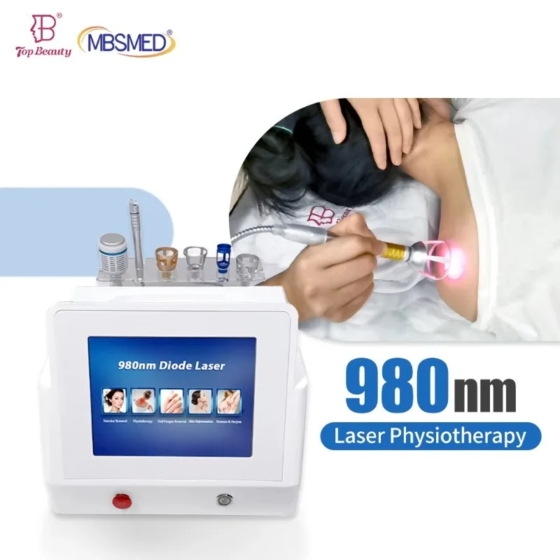 Class 4 Painless 980nm Infrared Laser Treatment Machine for Human Pet Sport Injury Recovery Muscle Strain Healing Physiotherapy