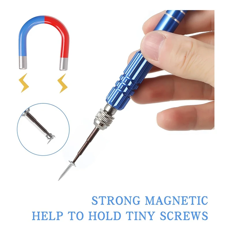 ABBN-5-In-1 Precision Eyeglass Repair Screwdriver Kit Magnetic Watch Screwdriver For Electronics Sunglasses Cellphone Jewelry