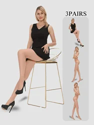 3 pair women Pantyhose Ultra-thin Nylon stocking High Quality New Transparent Black Solid Color silk stockings