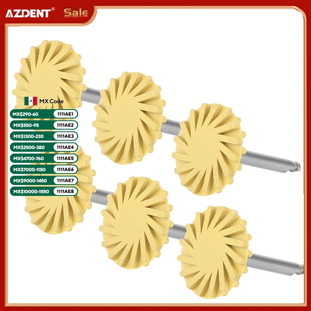 

6 шт./компл. AZDENT стоматологический композитный полировальный круг RA 2,35 мм полировщик для композитной керамики шлифовка полировка стоматологические инструменты