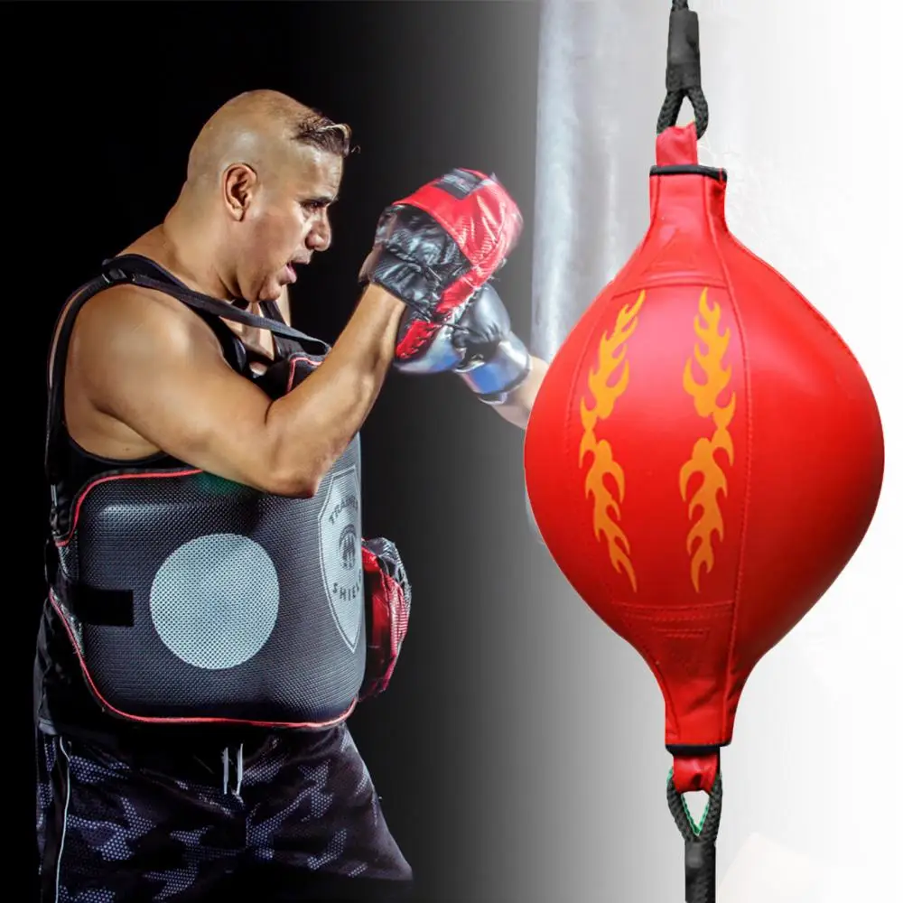 Punch Bag Sand Bag Punch Ball Faux Leather Boxing Fitness Muay Thai Bodybuilding Inflation Speed Punching Ball