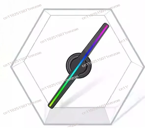 6-sided Protective Cover Stereo Suspension 3D Holographic Advertising Machine Naked Eye Rotating