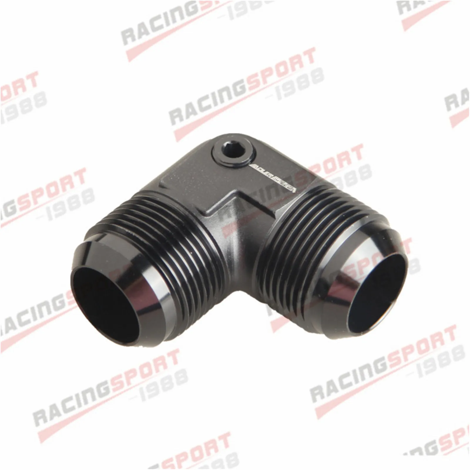 

16 A AN16 90-градусное штекерное соединение с 1/4 "x 27 NPT Port Adapter Fitting Black