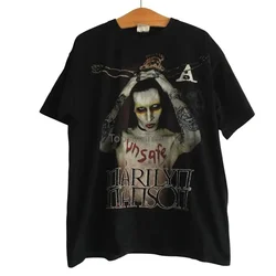 Camiseta Vintage de Marilyn Manson para hombre, camiseta insegura