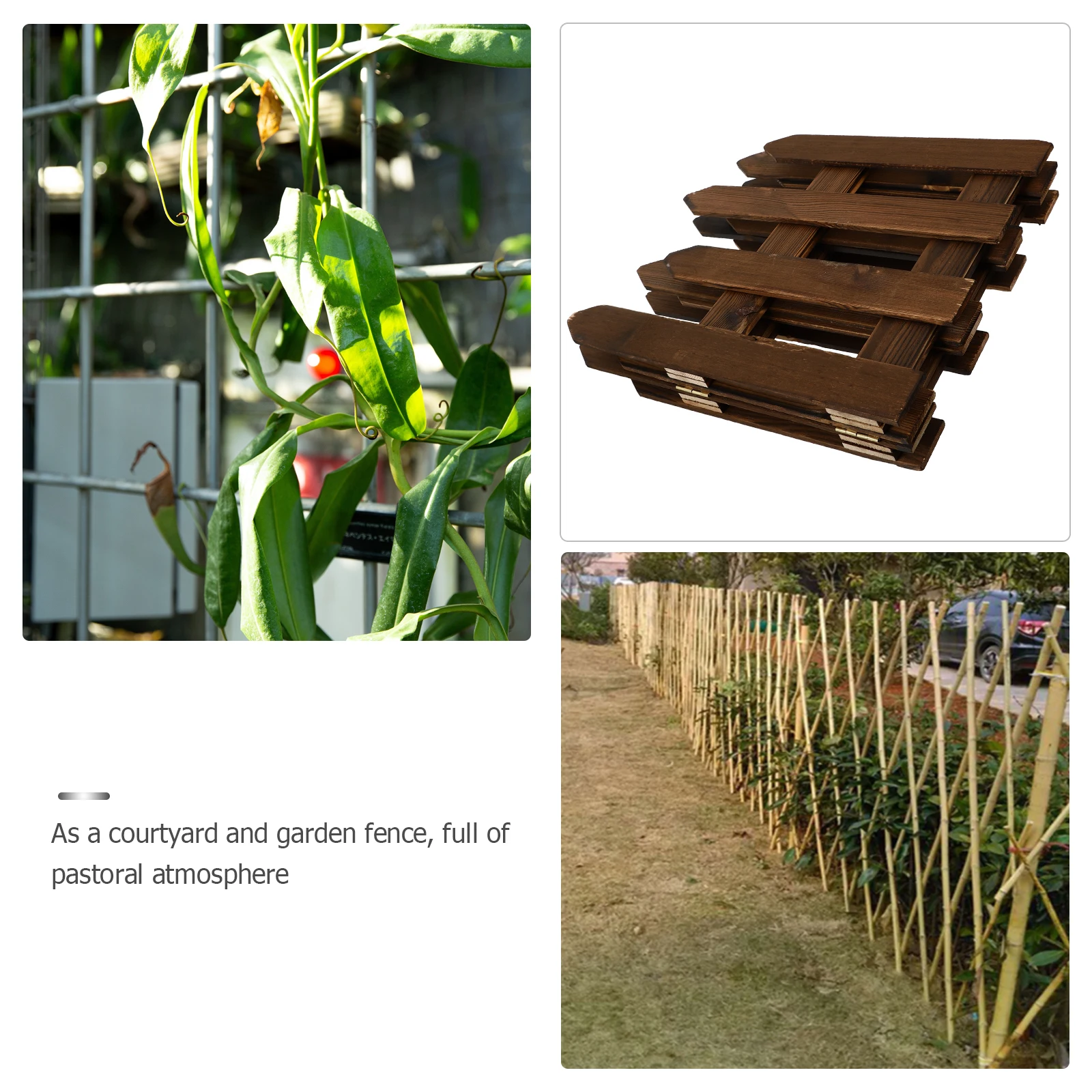 

Anticorrosive Wooden Garden Lawn Supply Outdoor Decorative Partition L Fence Durable Waterproof Flexible Easy Install
