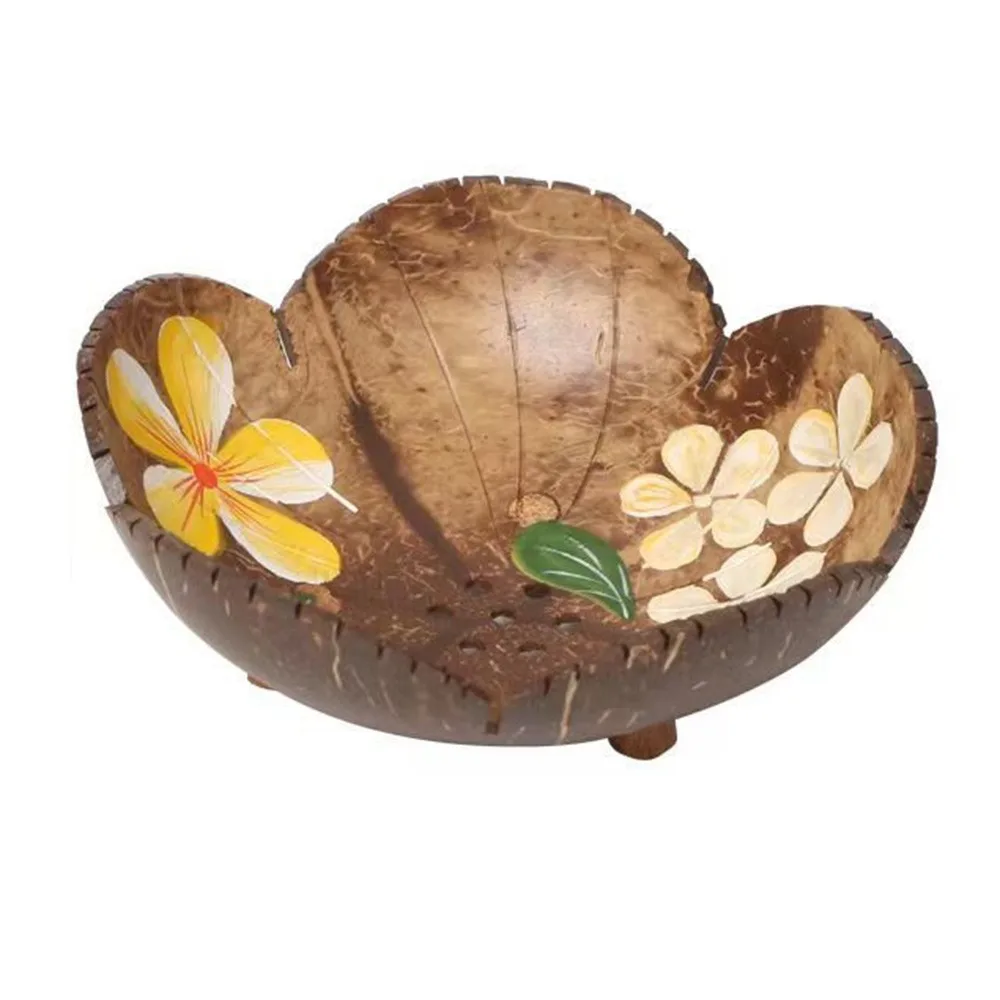 

Креативная чаша из кокосовой скорлупы в деревенском стиле с отверстием, для мыла, конфет, десертов, декора дома, DIY