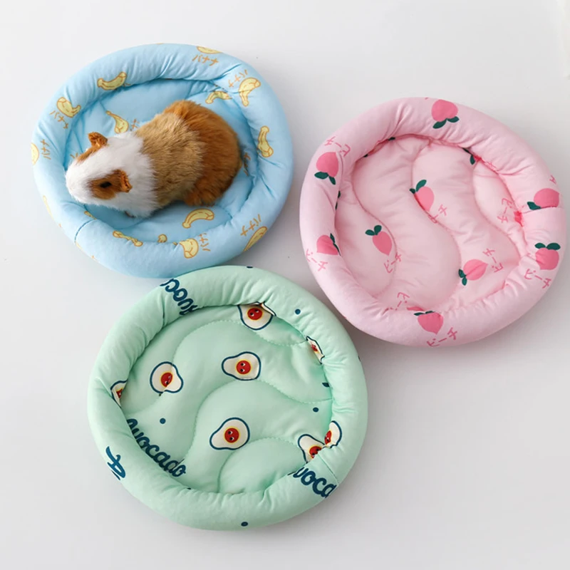 Small Pet Mat Hamster Nest Soft Warm Plush Guinea Pig Bed House Small Animal Bed Cushion Mat For Squirrel Hedgehog Rabbit