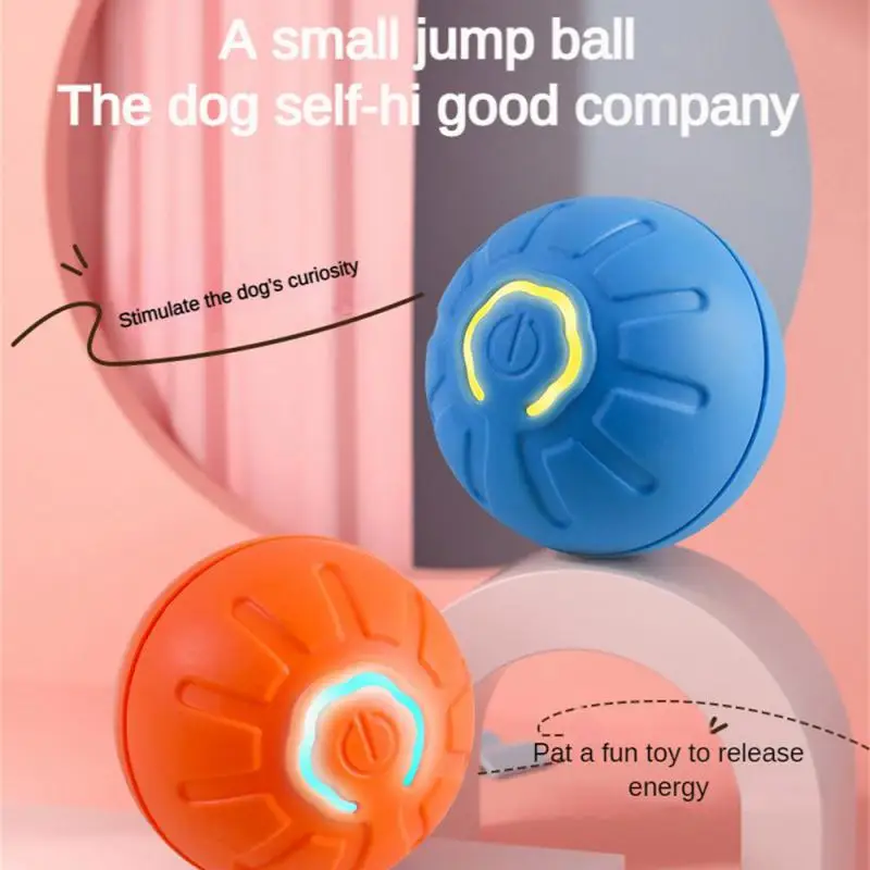 Smart Dog Toy Ball Electronic Interactive Pet Toy Moving Ball & Shell USB Automatic Bouncing for Puppy Birthday Gift Cat Product