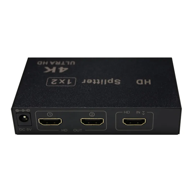 AMS-H1S2 Mini HD Splitter 1x2 with 4K30Hz and 3D Support for Multi-Screen Sharing and Seamless Video Transmission
