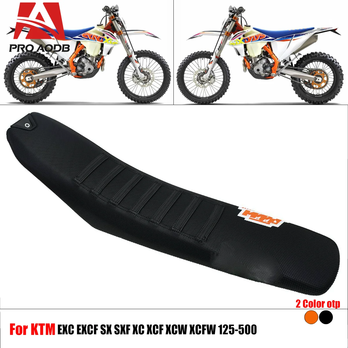 For KTM SX SXF XC XCF XCW XCFW EXC EXCF TPI Six Days 125-500 Durable Motorcycle Seat Cushion - Antiskid and Waterproof