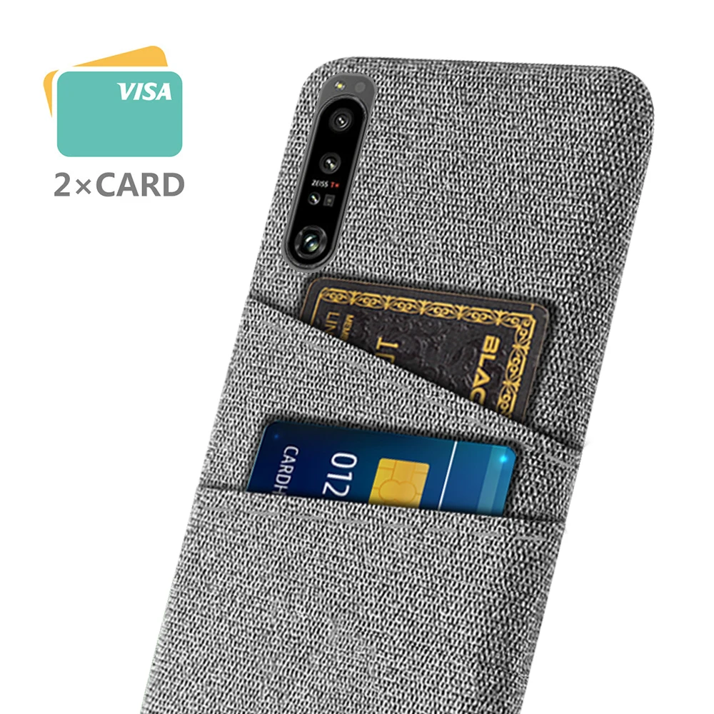 Fabric Case For Sony Xperia 1 IV / 10 IV Luxury Fabric Dual Card Phone Cover For Sony Xperia 1 IV / 10 IV Back Cover Funda Coque