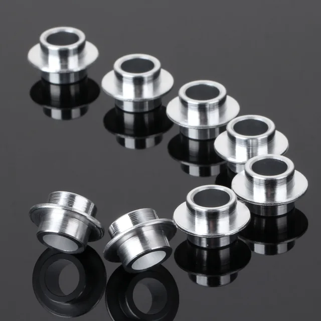 8 sztuk 8mm aluminiowa deskorolka skuter łożyska dystansowe wymiana koła do skateboardingu tuleja łożyskowa do rolek części do jazdy na łyżwach