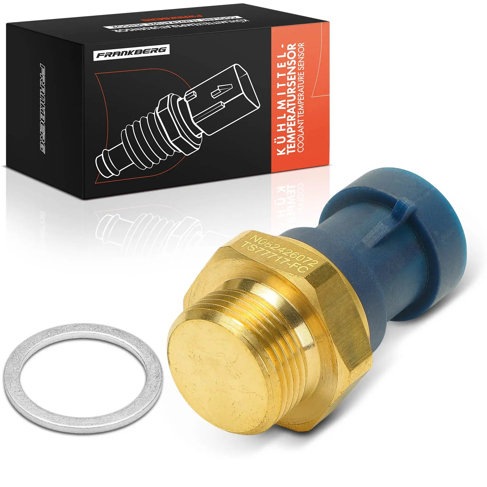 Frankberg 1x Temperaturschalter Kühlerlüfter für Citroën Jumper Alfa Romeo 155 Fiat Ducato 7738582 7655732 46477717 60813343