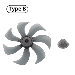 Fan Blade Household Plastic/Aluminum Silence Fan Blades with Nut Cover for 14/18 Inch Fan Table Stand Fanner General Accessories