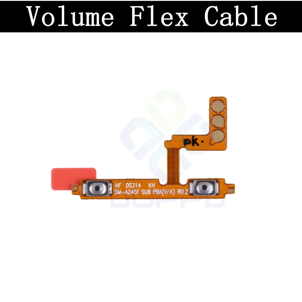 Top Ear Loud Speaker SIM Card Tray Charging Port Board For Samsung A24 4G A245F Fingerprint Sensor Volume Motherboard Flex Cable