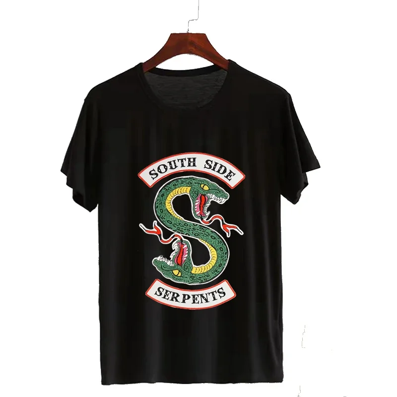 Riverdale Southside Serpents Harajuku T Shirt South Side Serpents Snake Graphic 90s Unisex Top Tees