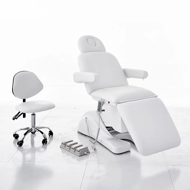 Modern Beauty Salon Furniture Microplastic 3 Motor Multi-Functional Health Care Physiotherapy Bed Electric Lifting Massage Bed