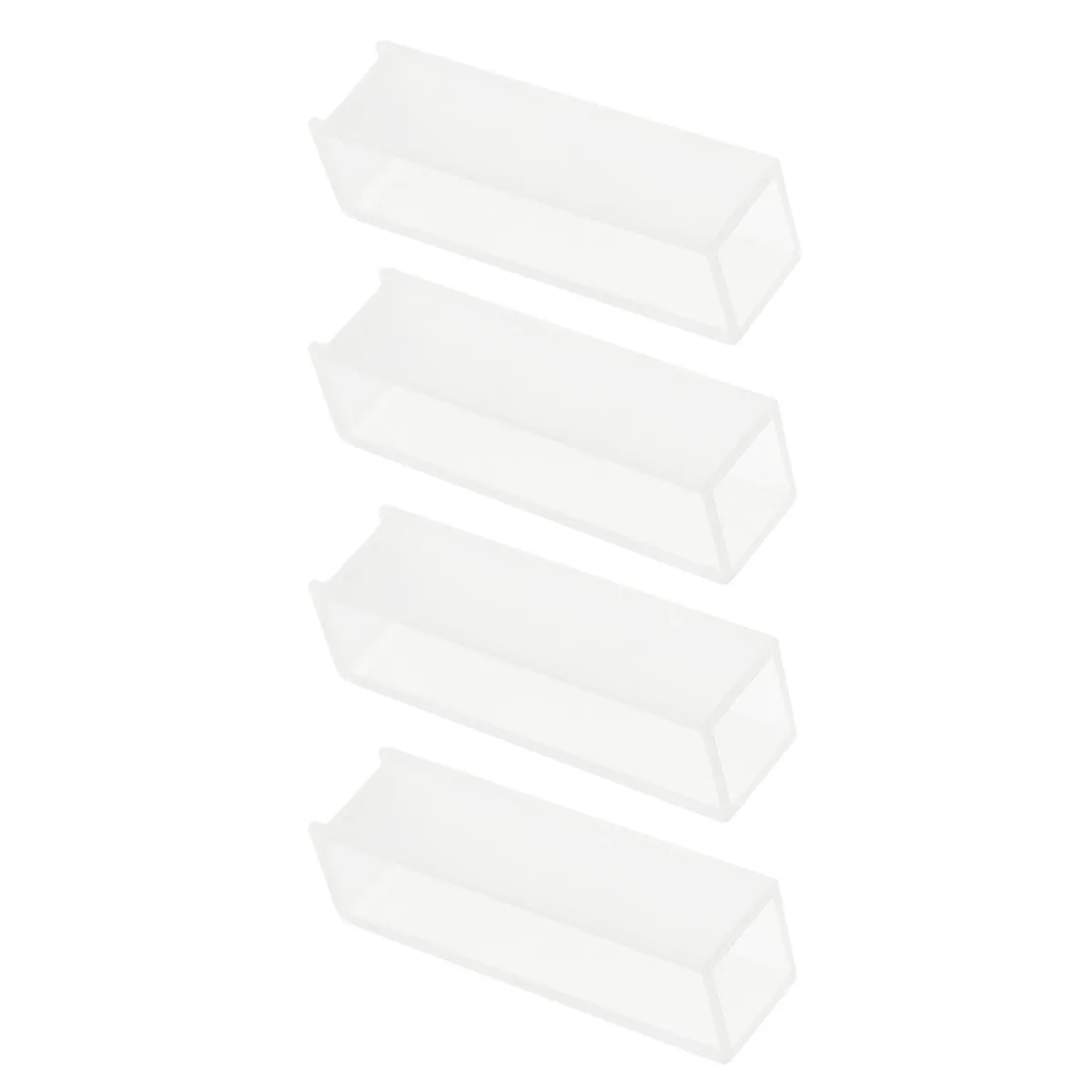 4Pcs 10Mm Glass Cuvettes Spectrophotometer Compatible High Grade Transparent Cuvette for Comparative Analysis