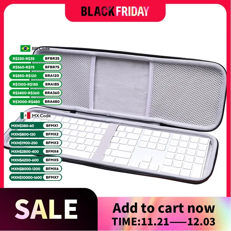 Ltgem Eva Hard Case Voor Apple Magic Keyboard Met Numeriek Toetsenbord Carrying Opbergtas