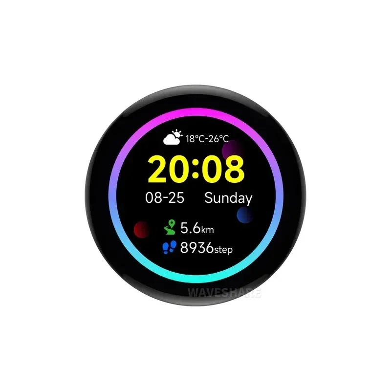 ESP32-S3 1.43inch AMOLED Touchscreen Development Board 466x466 Round Display ESP32 Display HMI LVGL GUI Development