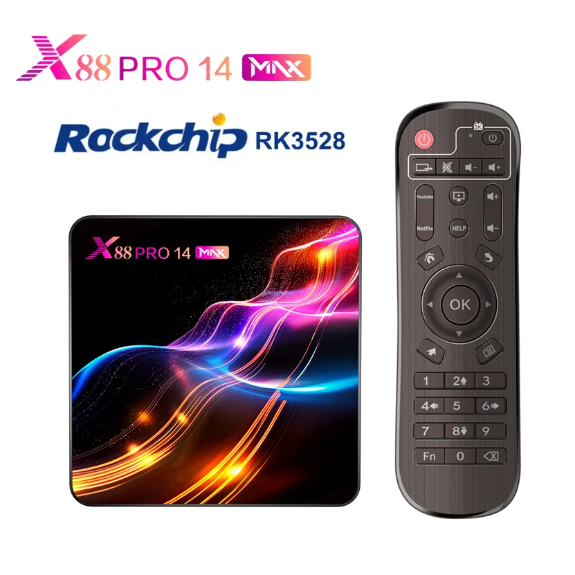 X88 Pro 14 Max TV Box Android 14 Rockchip RK3528 8K HD Smart TVBOX