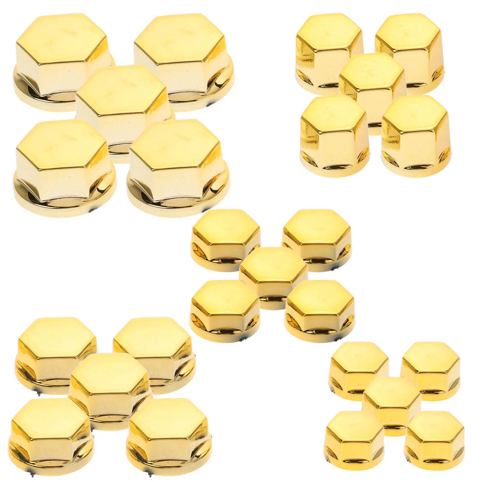 

30Pcs Motorcycle Bolt Cover Caps Aluminum Alloy Engine Topper Bolt Head Nut Covers Easy Install Motorbike Accessories