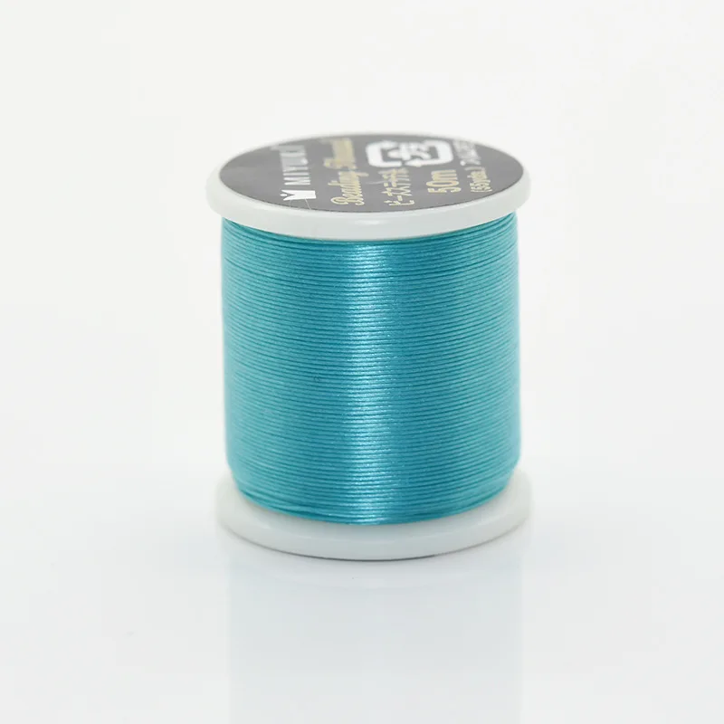 55 Yard Japanese Miyuki Thread 100% Nylon Beading Thread 330 DTEX 0.225mm Wire Elastic Cord Beading Thread For Bracelets DIY