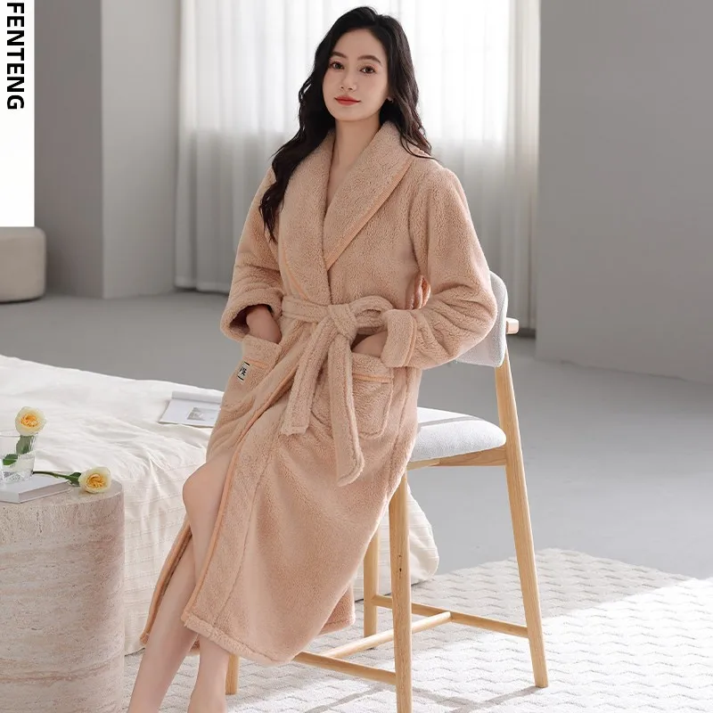 fenteng-accappatoio-da-donna-in-flanella-foderato-in-pile-ultra-spesso-caldo-ideale-per-l'autunno-e-l'inverno-accappatoio-da-notte-accappatoio-da-mattina-lunghezza-lunga-c
