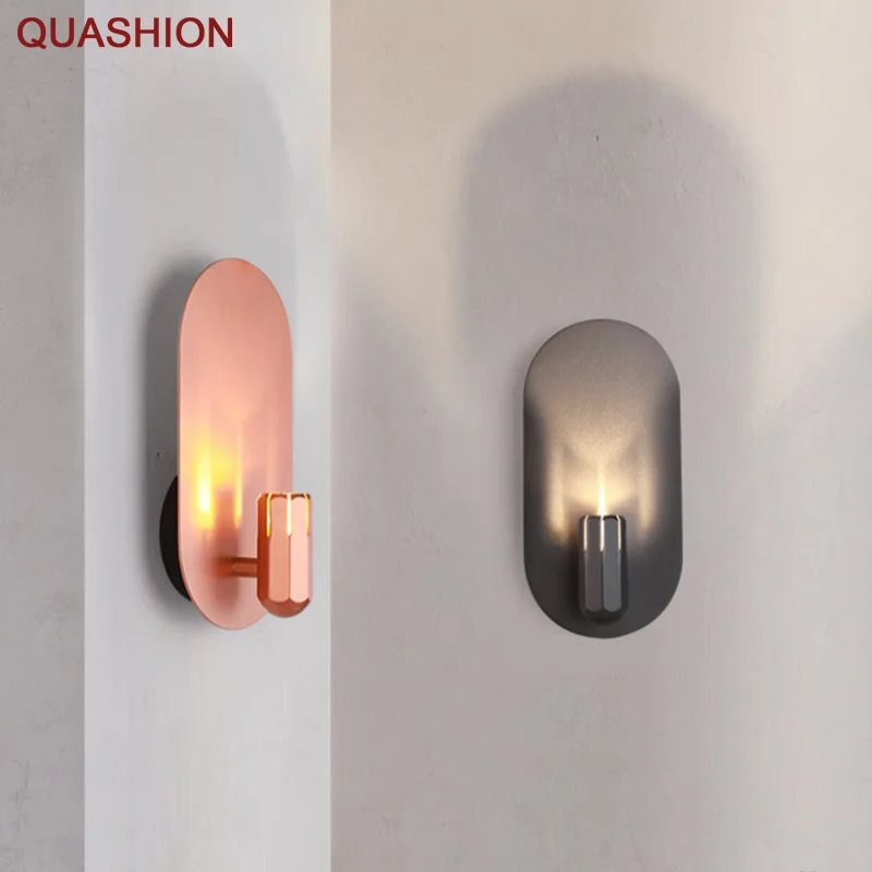 

Nordic Light Luxury Wall Lamp Hotel Bedroom Bedside Wall Lamp Postmodern Aisle Restaurant Living Room Background Wall Lamp