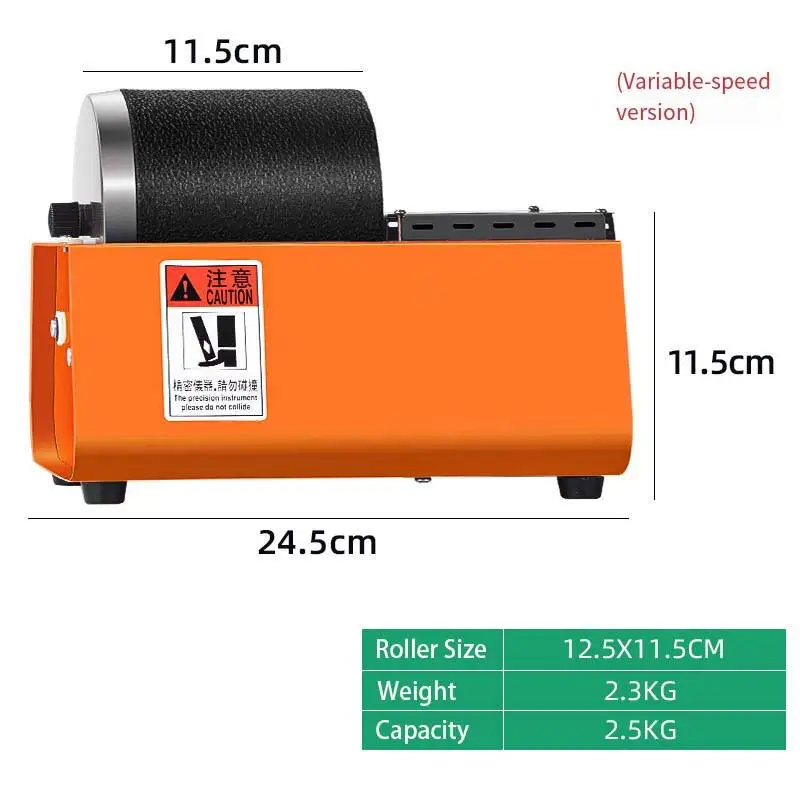 

Rock Rotary Tumbler Lapidary Machine Single Drum Beads Rock Stones Gold Silver Jewelry Jade Metal Polishing Machine