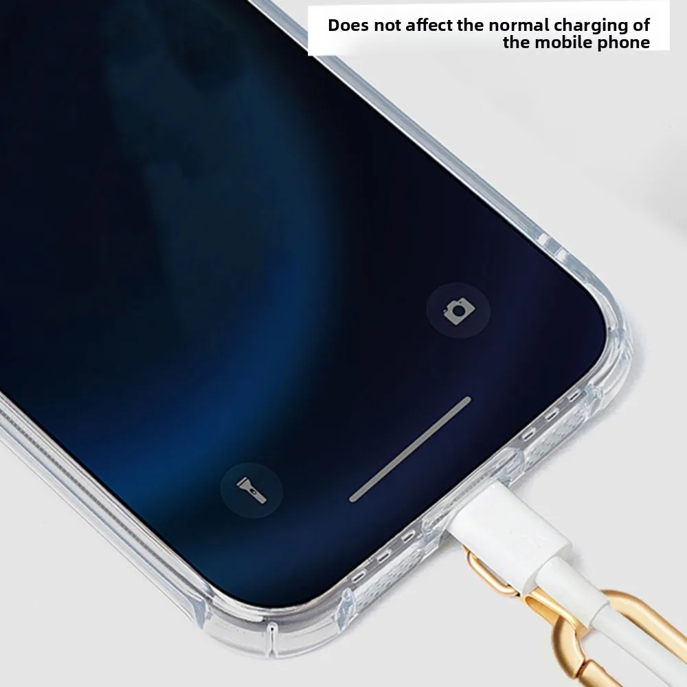 

Adjustable Mobile Phone Lanyard Neck Hanging Long Crossbody Phone Strap Metal Buckle Detachable Mobile Phone Chain Men Women