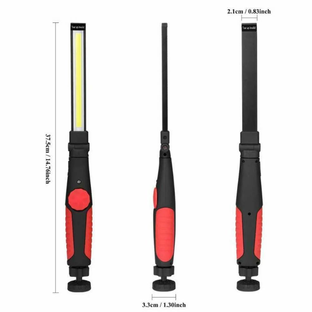 Foldable Portable COB Flashlight Torch USB Rechargeable LED Work Light Magnetic COB Lantern Portable Spotlight