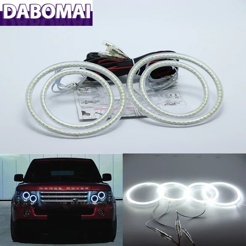 

XENON Light Ultra Bright SMD White LED Angel Eyes 12V Halo Ring Kit Day Light для Land Rover Range Rover L322 Vogue 2003-2009