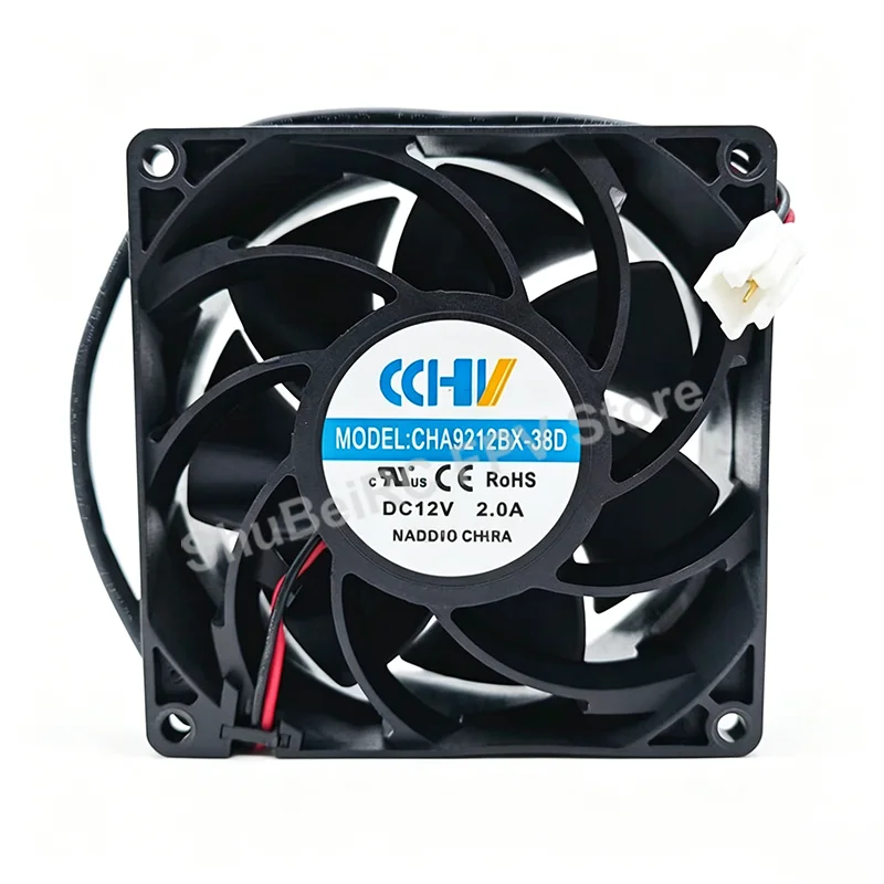 Original DJI Charger Radiator Cooling Fan CHA9212BX-38D DC 12V 2.0A for DJI T100/T70/T70P/T60 Agricultural Drones Repair Parts