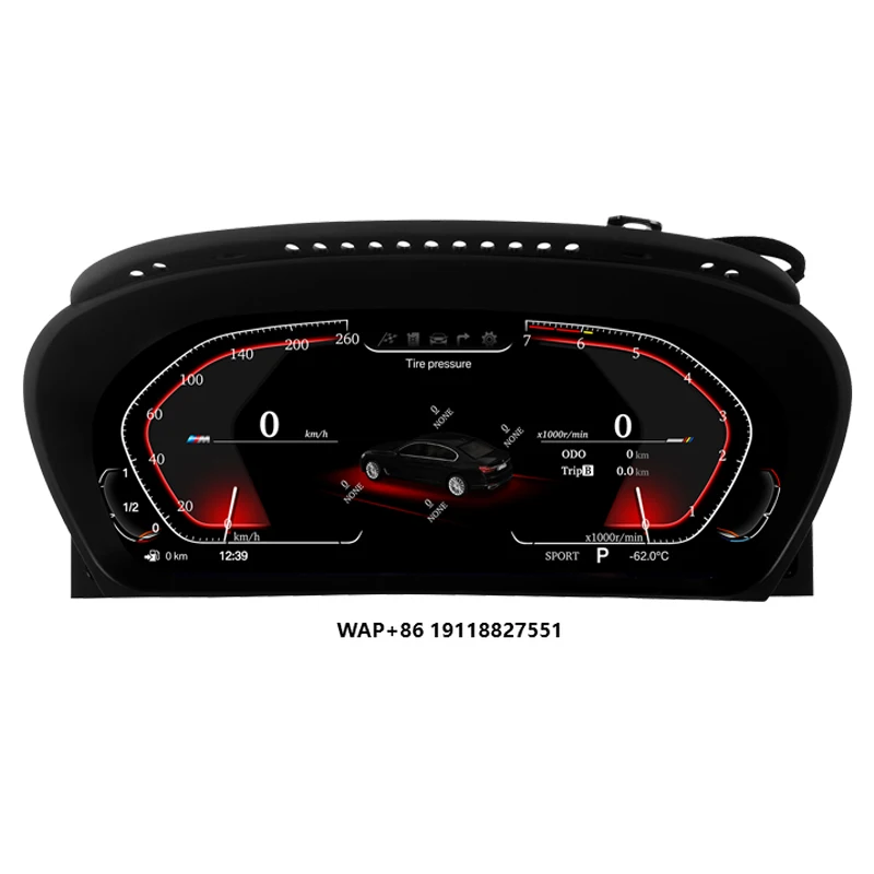 12.3 "Ultimo originale cruscotto digitale per auto cluster per strumento tachimetro LCD serie 5 E60 E61 E63 E64