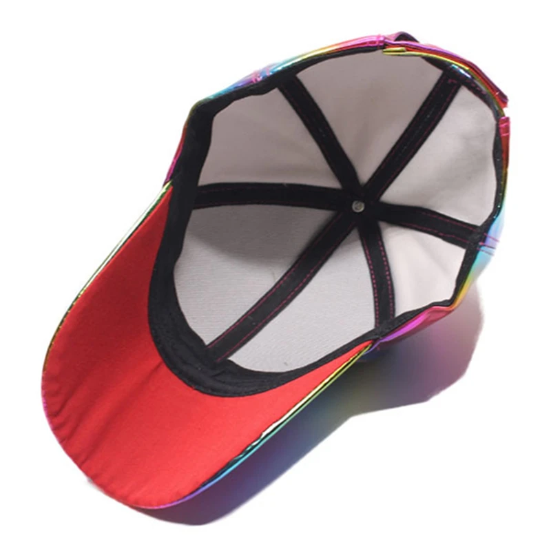 Back To The Future Marty McFly Colorful Hat Cosplay Costume Street Hip Hop Pu Baseball Cap Sunhat Adjustable Prop Adult