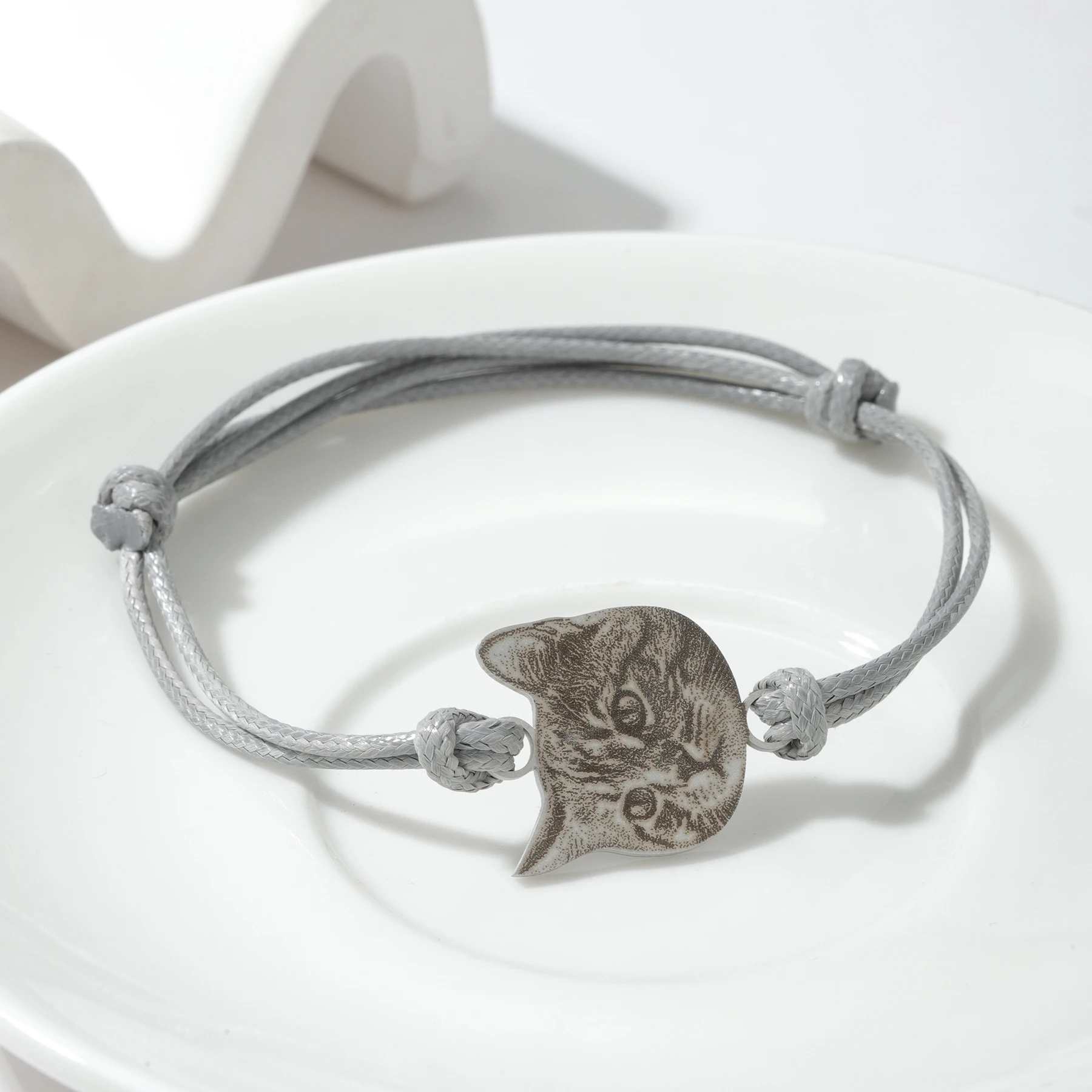 Personalisiertes Haustier-Porträt-Armband mit Hundefoto aus Edelstahl, Verstellbares Armband für Tierbesitzer und -liebhaber, Geschenk-Schmuck für Frauen – Detail 5
