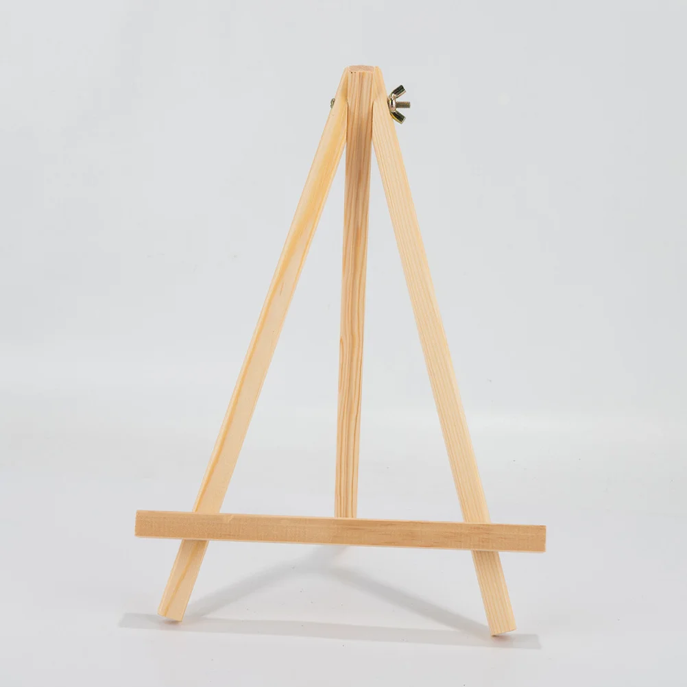 

5pcs Wooden Tripod Easel Adjustable Small Display Stand For Painting Photo Frame Business Sign Art Class Lightweight Foldable