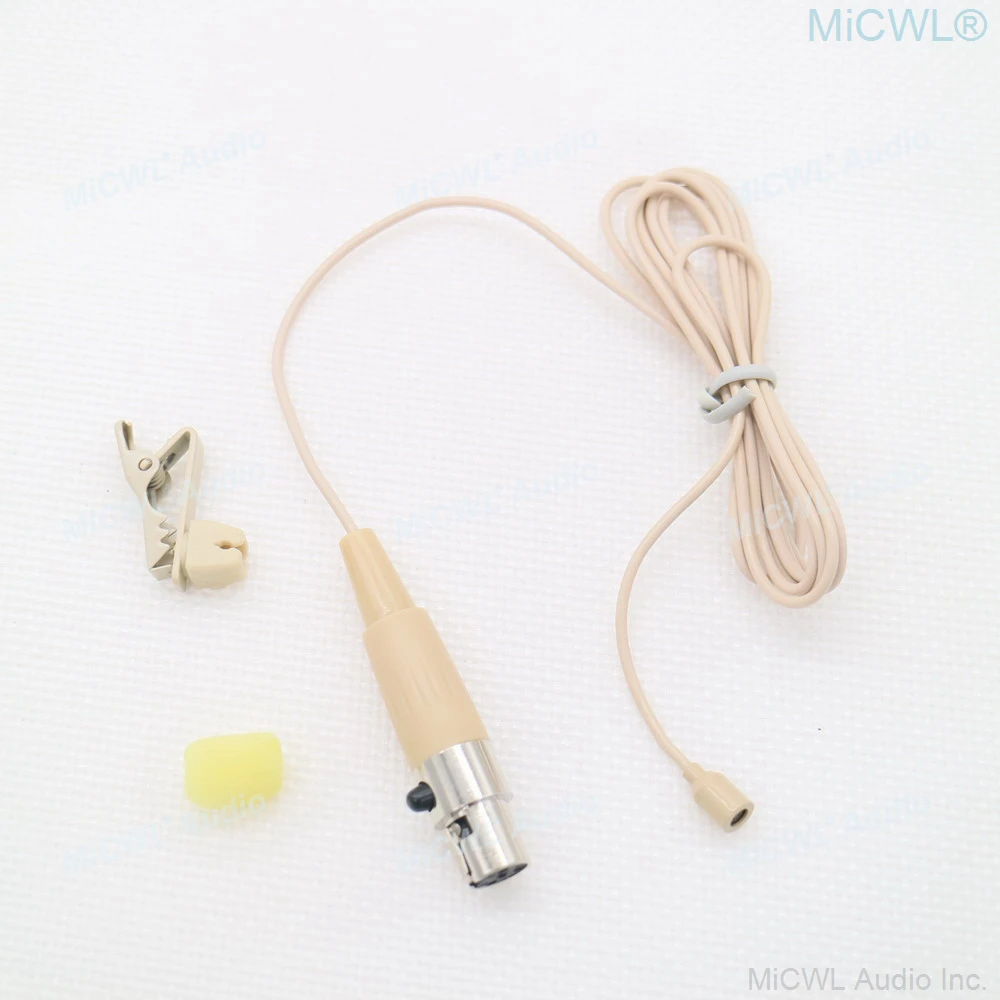 WCB2D mikrofon krawędziowy dla Shure 4-Pin Mini Sennheiser G2 G3 G4 AKG 3Pin TA3F MiPro Audio Sound BeltPack System — zdjęcie produktu 6