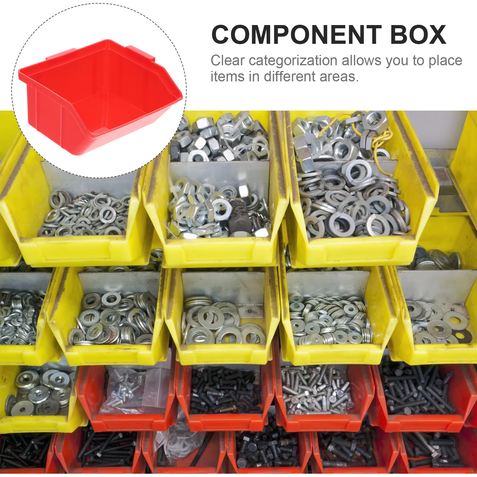 

Plastic Parts Box Storage Containers Cube Boxes PP Small Bins Organizing Screws Tool Component Case Assembly System