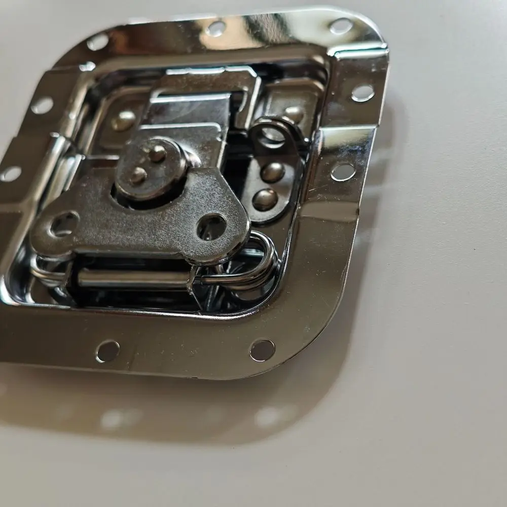 4Pcs Spring Loaded Butterfly Twist Lock Buckle Recessed Mount Heavy Duty Air Box Lock Alloy Security Lock Flight Case Lock