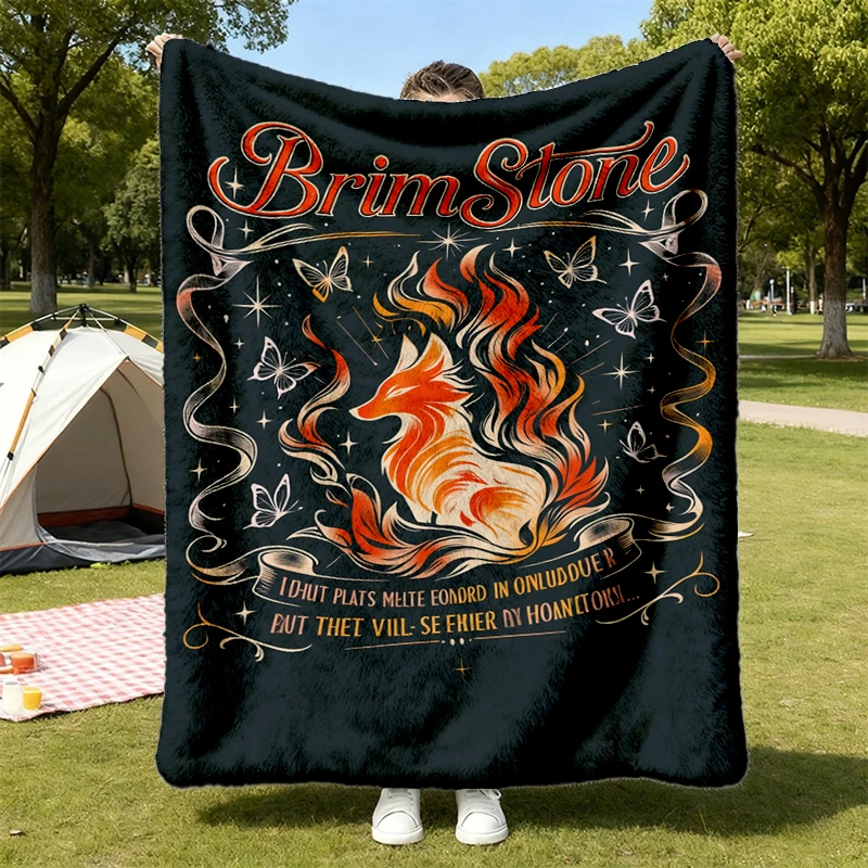 Quicksilver Brimstone Two-Sided, Fae and Alchemy Collection, Kingfisher Fantasy Book Gift Flannel Blanket Flannel Throw