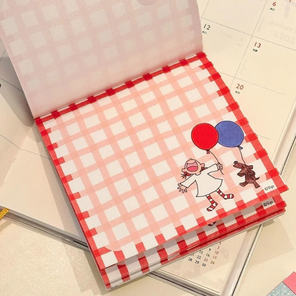 COCO Mini Cute Memo Pad Acrylic Transparent Cover Notebook Daily Record Travel Book Kawaii Color Inner Page Portable Pad Book